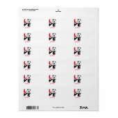 Liefde football etiket (Full Sheet)