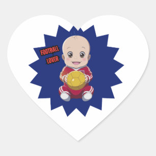 Liefde football hart sticker