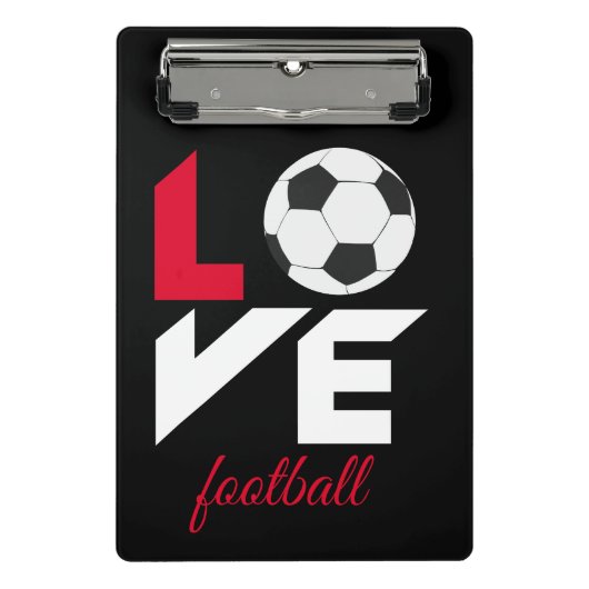 Liefde football mini klembord (Voorkant)