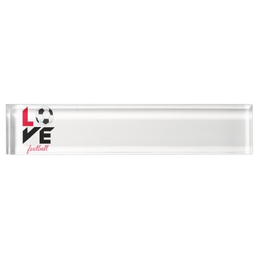 Liefde football naambordje (Voorkant)