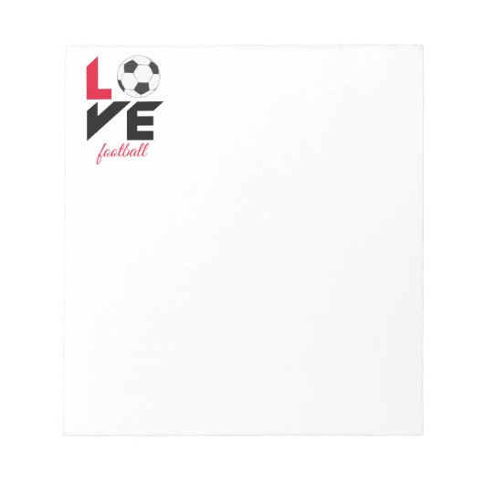 Liefde football notitieblok (Voorkant)
