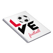 Liefde football notitieboek (Rechterzijde)