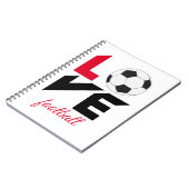 Liefde football notitieboek (Linkerzijde)