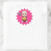 Liefde football ovale sticker (Tas)