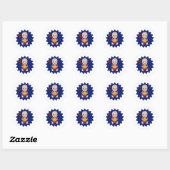 Liefde football ronde sticker (Vel)