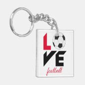 Liefde football sleutelhanger (Voorkant Links)