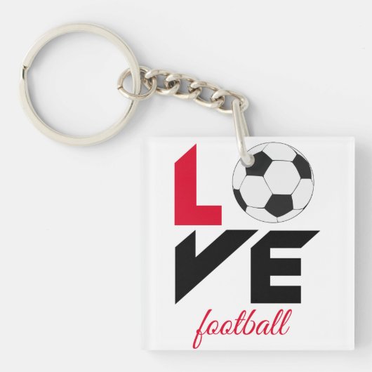 Liefde football sleutelhanger (Voorkant)