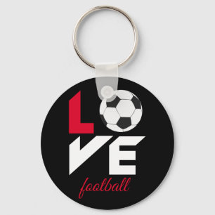 Liefde football sleutelhanger