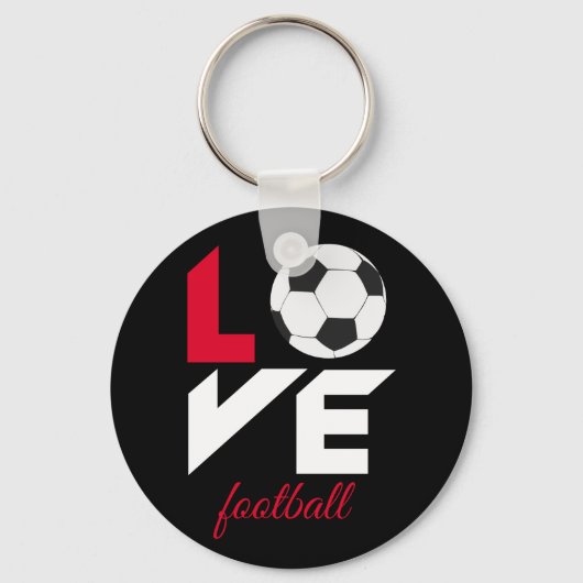 Liefde football sleutelhanger (Voorkant)