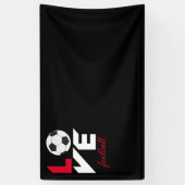 Liefde football spandoek (Verticaal)
