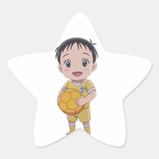 Liefde football ster sticker (Voorkant)