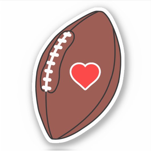 Liefde football sticker (Voorkant)