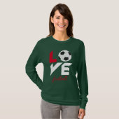 Liefde football t-shirt (Voorkant volledig)