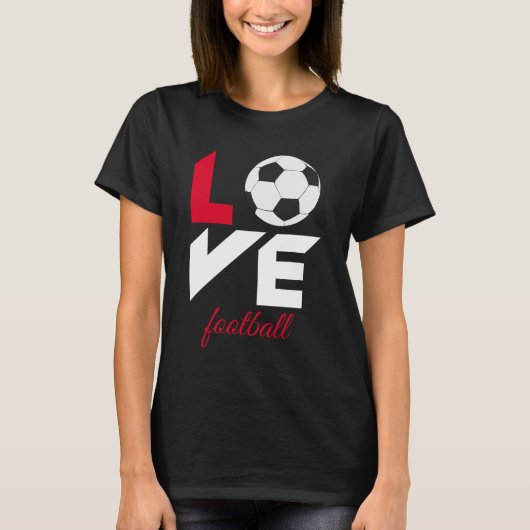 Liefde football t-shirt (Voorkant)