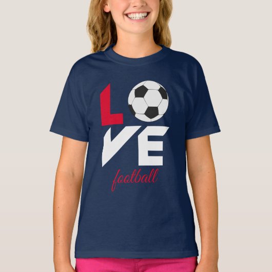 Liefde football t-shirt (Voorkant)