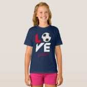 Liefde football t-shirt (Voorkant volledig)