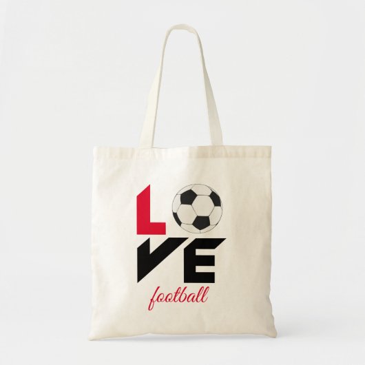 Liefde football tote bag (Voorkant)
