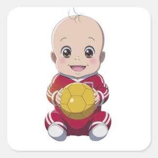 Liefde football vierkante sticker