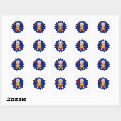 Liefde football vierkante sticker (Vel)