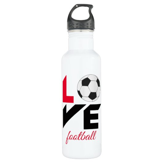 Liefde football waterfles  (Voorkant)
