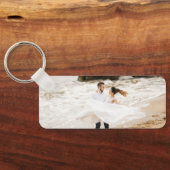 Liefde Foto Collage 4 Foto's Jubileum Gift Sleutelhanger (Achterkant)