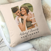 Liefde Foto Eenvoudige Moderne Gepersonaliseerde G Kussen