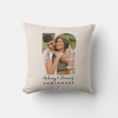 Liefde Foto Eenvoudige Moderne Gepersonaliseerde G Kussen (Voorkant)
