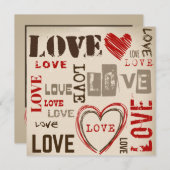 Liefde Foto geboorteaankondiging Aankondiging (Voorkant / Achterkant)