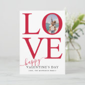 Liefde Foto Gelukkig Valentijnsdag Feestdagenkaart (Staand voorkant)