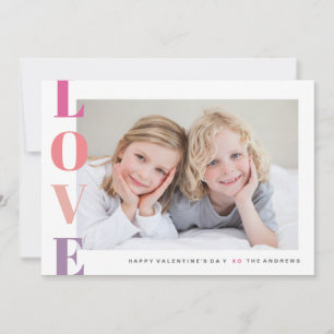 Liefde Foto Gelukkige Valentijnsdag Wenskaart Feestdagenkaart
