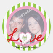 Liefde Foto Sticker-Gift label (Voorkant)