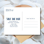 Liefde Foto Strand Bruiloft Save the Date Aankondigingskaart