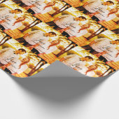 Liefde foto toevoegen naam set. Datum jaar bruilof Cadeaupapier (Hoek)