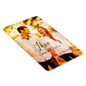 Liefde foto toevoegen naam set. Datum jaar bruilof Magneet (Rechterzijde)