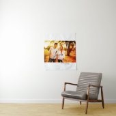 Liefde foto toevoegen naam set. Datum jaar bruilof Wandkleed (In situ)