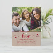 Liefde Foto Valentijnsdag Kaart (Staand voorkant)