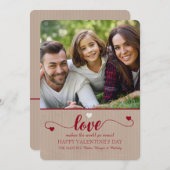 Liefde Foto Valentijnsdag Kaart (Voorkant / Achterkant)