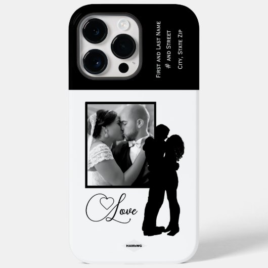 Liefde fotocel-telefoontas met grafische HAMbWG Case-Mate iPhone Case (Achterkant)
