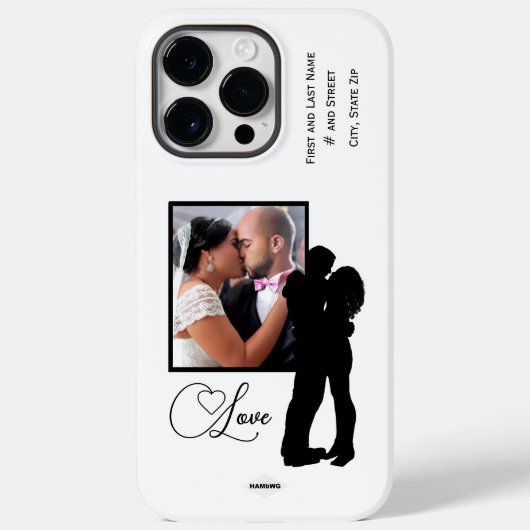 Liefde fotocel-telefoontas met grafische HAMbWG Case-Mate iPhone Case (Achterkant)