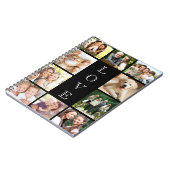 Liefde Fotocollage Zwart Notitieboek (Linkerzijde)