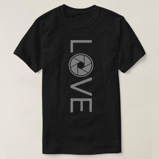 Liefde Fotografie Fotograaf T-shirt (Design voorkant)