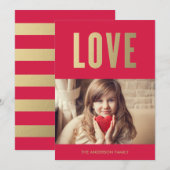 Liefde | Fotokaart Valentijnsdag Feestdagenkaart (Voorkant / Achterkant)