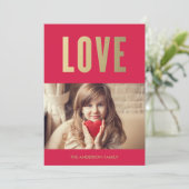 Liefde | Fotokaart Valentijnsdag Feestdagenkaart (Staand voorkant)