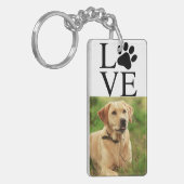 Liefde foto's afdrukken Eenvoudig minimaal twee fo Sleutelhanger (Voorkant Links)