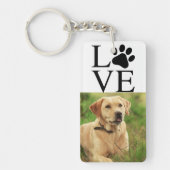Liefde foto's afdrukken Eenvoudig minimaal twee fo Sleutelhanger (Voorkant)