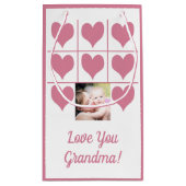Liefde foto's en roze harten klein cadeauzakje (Achterkant)