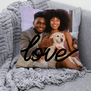 Liefde Fotosjabloon Aangepaste paren Kussen