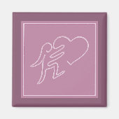 LIEFDE (FRAMBOOS) MAGNEET (Voorkant)