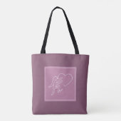 LIEFDE (FRAMBOOS) TOTE BAG (Achterkant)