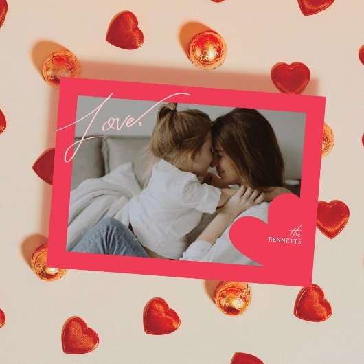 Liefde Frame Foto Valentijnskaarten Bedankkaart
